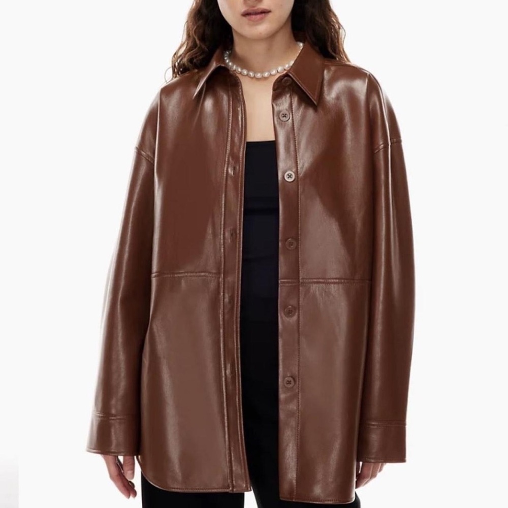 Aritzia Brown Shacket